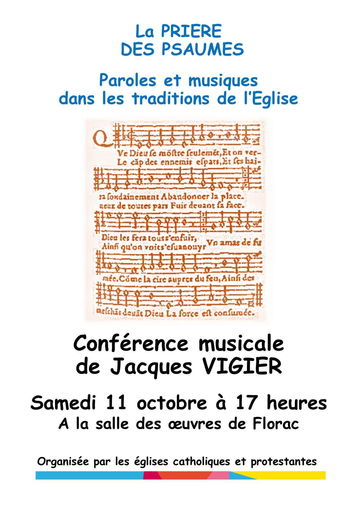 Conférence musicale sur les psaumes à Florac